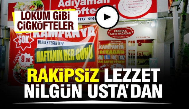 Isparta'da rakipsiz tadıyla lokum gibi çiğköfteler Nilgün Usta'da