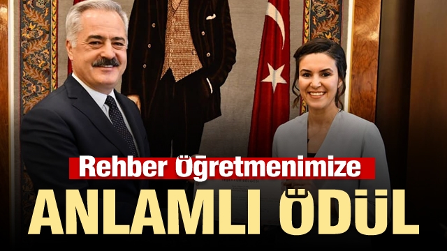 ISPARTA'DA REHBER ÖĞRETMENİMİZE ANLAMLI ÖDÜL