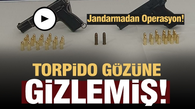 Isparta'da ruhsatsız silah operasyonu! torpido gözüne gizlenmiş...