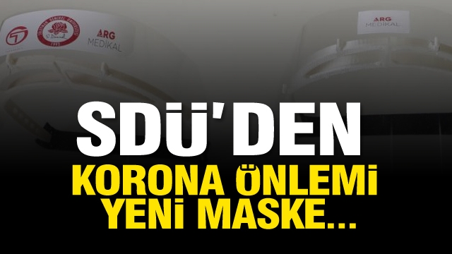 Isparta'da Sağlık Çalışanlarına Siperlik Maske Üretiliyor