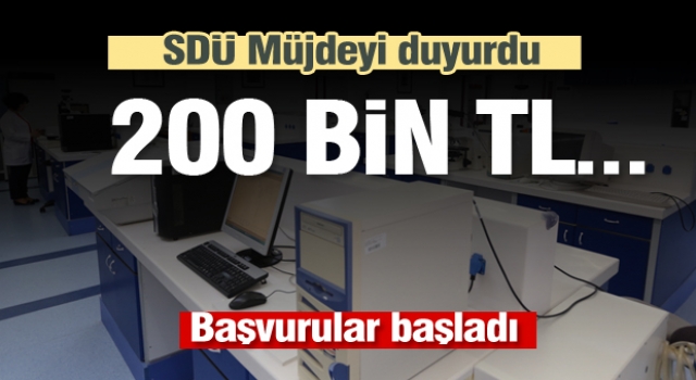 Isparta'da SDÜ müjdeyi Duyurdu!  200 bin TL destek veriyor