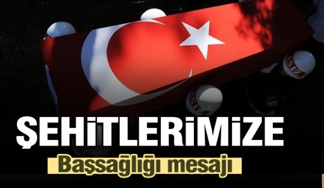 Isparta'da şehitlerimiz için taziye mesajları