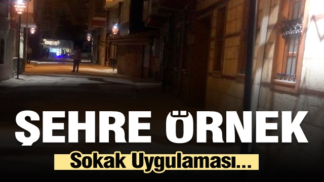 Isparta'da şehre örnek sokak uygulaması