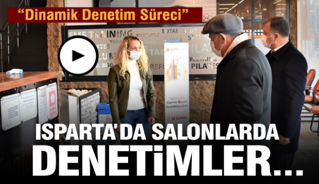 Isparta'da spor salonları, özel spor salonları ve halı sahalarda denetim...