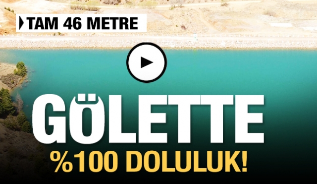 Isparta'da su bereketi: Gölet  %100 seviyeye ulaştı