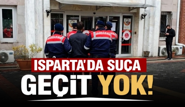 ISPARTA'DA SUÇA GEÇİT YOK! JANDARMA YAKALADI