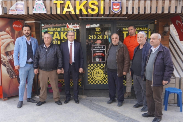 Isparta'da taksilerde kontaklar afetzedeler için çevrildi