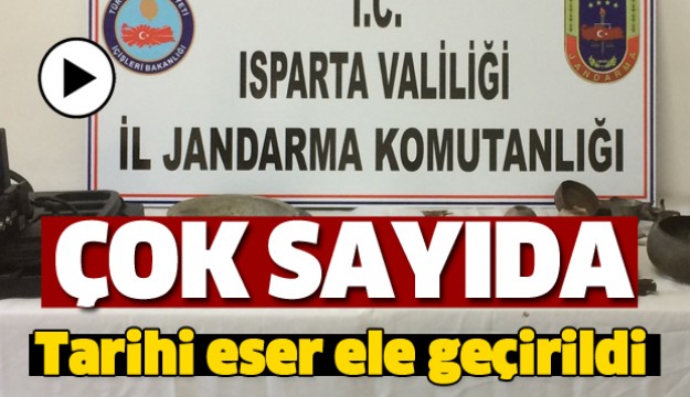 ISPARTA'DA TARİHİ ESER KAÇAKÇILARI YAKALANDI