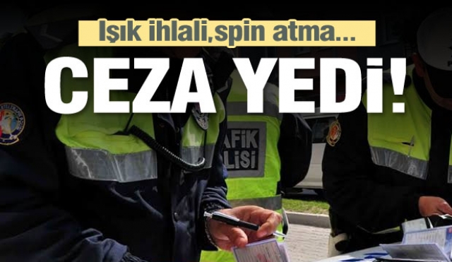 Isparta'da trafiği tehlikeye düşüren sürücüye ceza!