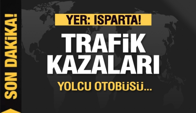 Isparta'da trafik kazaları meydana geldi