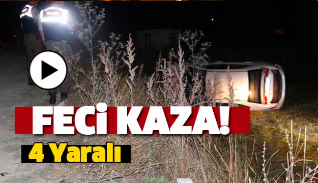 ISPARTA'DA TRAFİK KAZASI! 4 YARALI