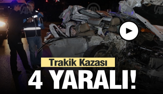 Isparta'da trafik kazası: 4 yaralı