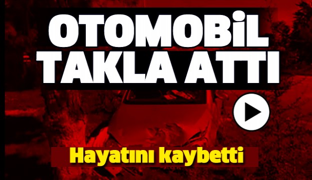 ISPARTA'DA TRAFİK KAZASI! ARAÇ YOLDAN ÇIKTI