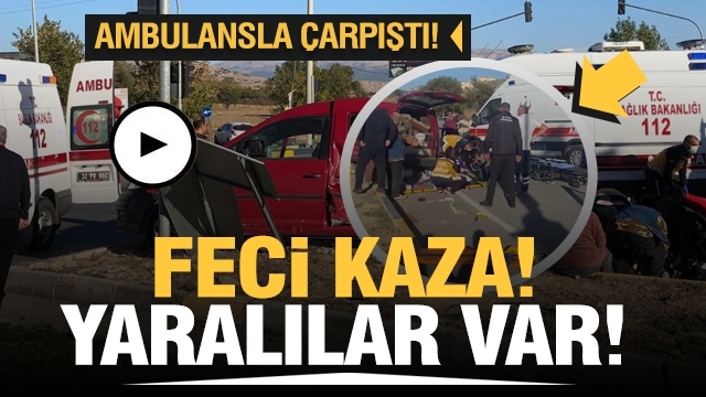 ISPARTA'DA TRAFİK KAZASI: YARALILAR VAR!