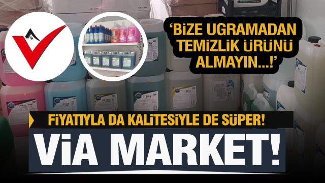 Isparta'da TSE Belgeli ve En Kaliteli Temizlik Ürünleri Via Market'te