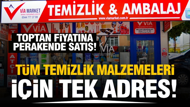 ISPARTA'DA TÜM TEMİZLİK ÜRÜNLERİ VE MALZEMELERİ İÇİN TEK ADRES VİA MARKET