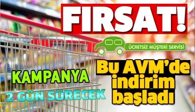 ISPARTA'DA TÜRKER AVM'DEN HAFTASONU İNDİRİMİ