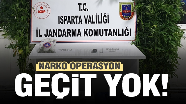 Isparta'da uyuşturucu operasyonu