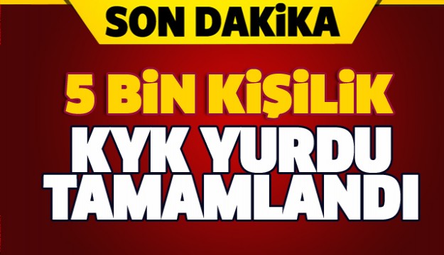 ISPARTA'DA YAPILAN 5 BİN KİŞİLİK YURT TAMAMLANDI