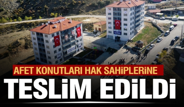 Isparta'da yapılan afet konutları hak sahiplerine teslim edildi