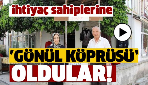 ISPARTA'DA YAŞAYAN ÇİFT İHTİYAÇ SAHİPLERİNE GÖNÜL KÖPRÜSÜ OLDU