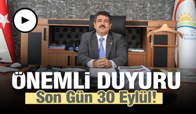 Isparta'da yatırımcılara önemli duyuru! Son Gün 30 Eylül