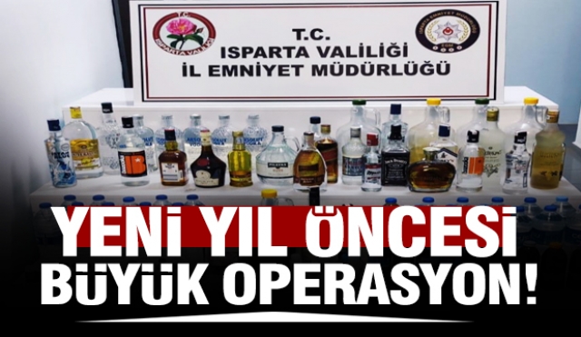 Isparta'da yılbaşı öncesi emniyetten büyük operasyon