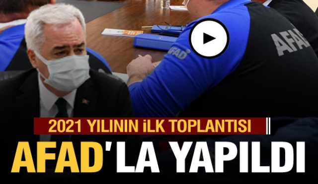 Isparta'da Yılın İlk Toplantısı AFAD’la Yapıldı