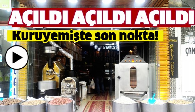 ISPARTA'DA ZAMBAK KURUYEMİŞ KAHVE İMALATI AÇILDI