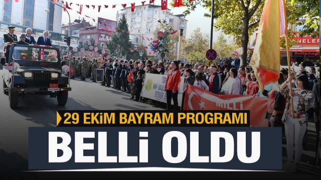 Isparta'daki 29 Ekim Cumhuriyet Bayramı Programı