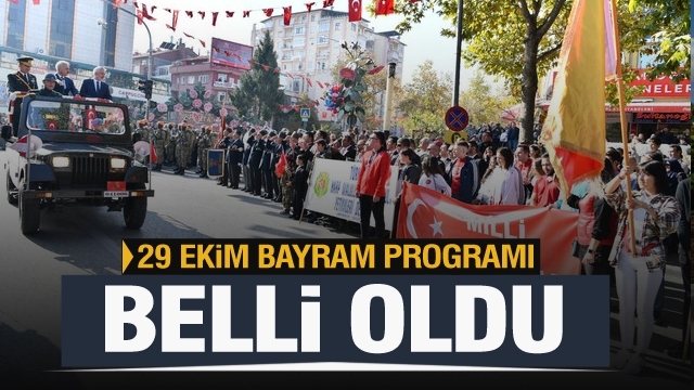 Isparta'daki 29 Ekim Cumhuriyet Bayramı Programı 2021
