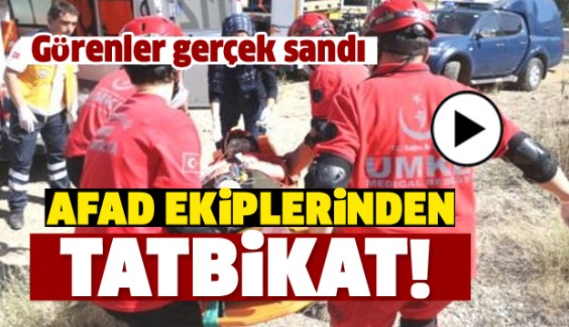 ISPARTA'DAKİ AFAD TATBİKATI GERÇEĞİ ARATMADI - FOTO HABER