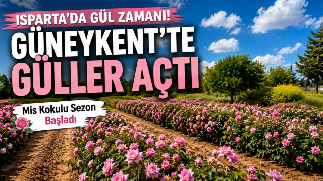 Isparta'nın Mis Kokulu Mesaisi Başladı: Güneykent'te Güller Açtı