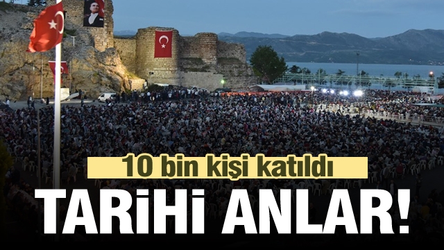 Isparta'nın Sakin ilçesi Eğirdir'de tarihi iftar yemeği