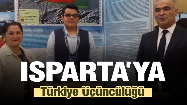 Isparta'ya yarışmada Türkiye üçüncülüğü geldi