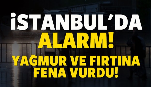 İstanbul'da sağanak ve dolu