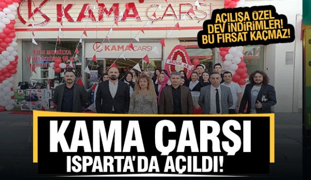 İşte Isparta'nın Yeni Alışveriş Adresi: Kama Çarşı