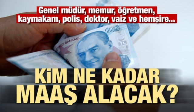 İşte kamu personelinin zamlı 2019 maaşları