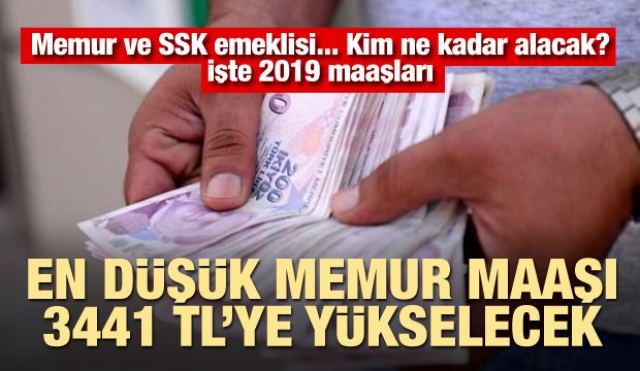 İşte zamlı memur ve emekli maaşları