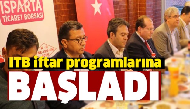 ITB GELENEKSEL İFTAR PROGRAMLARINA BAŞLADI