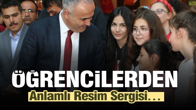 Iyaş Selçuklu Ortaokulu Öğrencilerin’den Anlamlı Resim Sergisi…