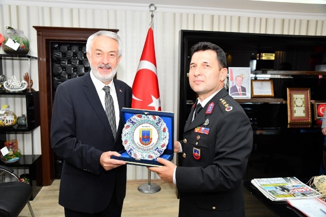 ​Jandarma Komutanı Özdurhan, Başkan Başdeğirmen’i ziyaret etti