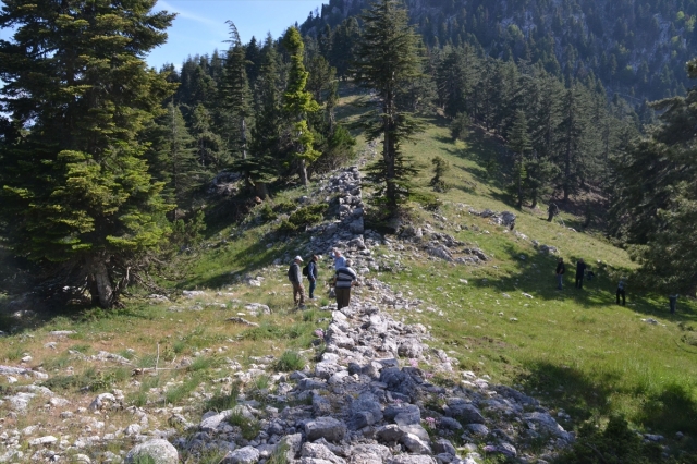 Kahramanmaraş'ta bulunan sur duvarı kalıntılarında inceleme yapıldı