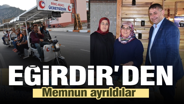 KARAVAN SEVDALILARI EĞİRDİR’DEN MEMNUN AYRILDI