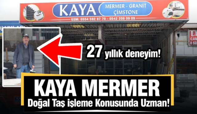 Kaya Mermer, Isparta'da Doğal Taş İşleme Sektöründe Öne Çıkıyor!