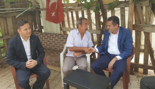 Kaymakam Akdaş, şehit ailelerini ziyaret etti 