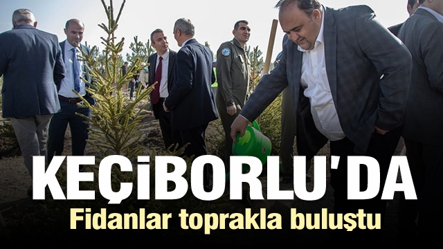 Keçiborlu'da Fidanlar Toprakla Buluştu