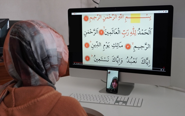 Keçiören’de görme engelli vatandaşlara "online" Kur’an kursu