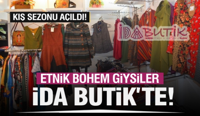 KIŞLIK ORGANİK  VE ETNİK GİYİM ÜRÜNLERİ, İDA BUTİK VİTRİNLERİNDE YERİNİ ALDI