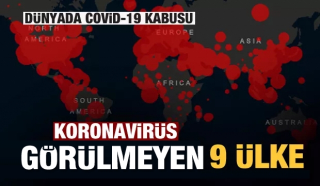 Koronavirüsün Görülmediği Ülkeler